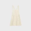 Triomphe Mini Dress in Crocheted Cotton