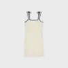 Triomphe Mini Dress in Crocheted Cotton