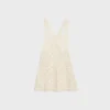 Triomphe Mini Dress in Crocheted Cotton