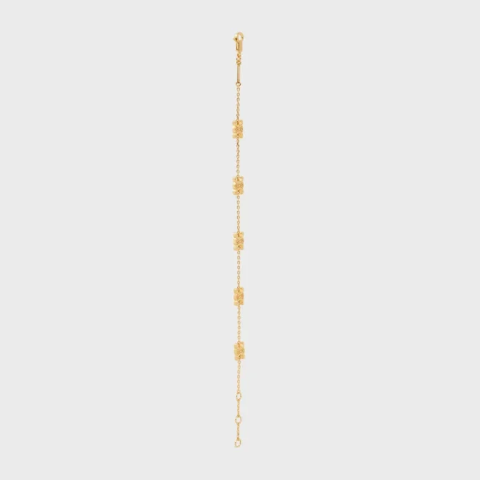 Triomphe Mini Triomphe Bracelet in Brass with Gold Finish Triomphe Mini Triomphe Bracelet in Brass with Gold Finish
