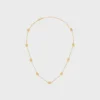 Triomphe Mini Triomphe Necklace in Brass with Gold Finish