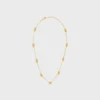 Triomphe Mini Triomphe Necklace in Brass with Gold Finish