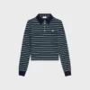 Triomphe Polo in Striped Jersey