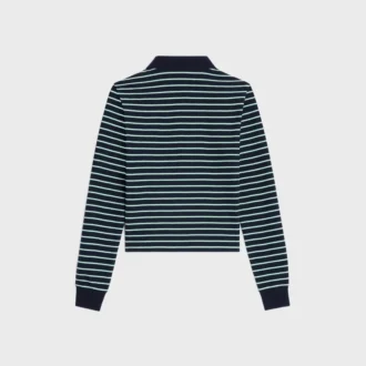 Triomphe Polo in Striped Jersey