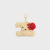 Triomphe Pom-Pom Charm Apple in Shearling and Calfskin Triomphe Pom-Pom Charm Apple in Shearling and Calfskin