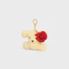 Triomphe Pom-Pom Charm Apple in Shearling and Calfskin Triomphe Pom-Pom Charm Apple in Shearling and Calfskin