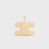Triomphe Pom-Pom Charm Apple in Shearling and Calfskin Triomphe Pom-Pom Charm Apple in Shearling and Calfskin