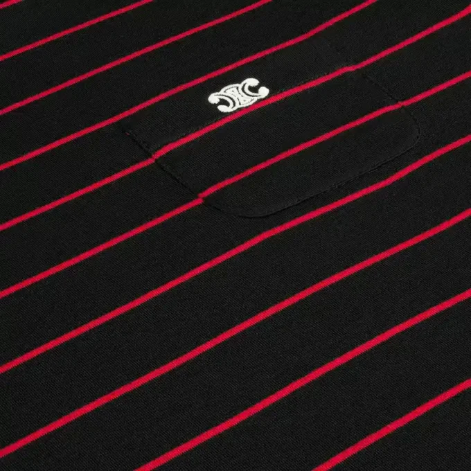 Triomphe Regular T-Shirt in Striped Jersey Triomphe Regular T-Shirt in Striped Jersey