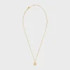 Triomphe Rhinestone Necklace in Brass with Gold Finish and Crystals