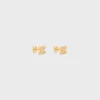 Triomphe Rhinestone Studs in Strass and Brass with Gold Finish Triomphe Rhinestone Studs in Strass and Brass with Gold Finish