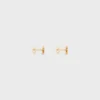 Triomphe Rhinestone Studs in Strass and Brass with Gold Finish Triomphe Rhinestone Studs in Strass and Brass with Gold Finish