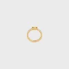 Triomphe Ring in Enamel and Brass with Gold Finish Triomphe Ring in Enamel and Brass with Gold Finish