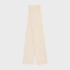 Triomphe Scarf in Aran Cashmere and Wool Triomphe Scarf in Aran Cashmere and Wool