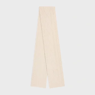 Triomphe Scarf in Aran Cashmere and Wool