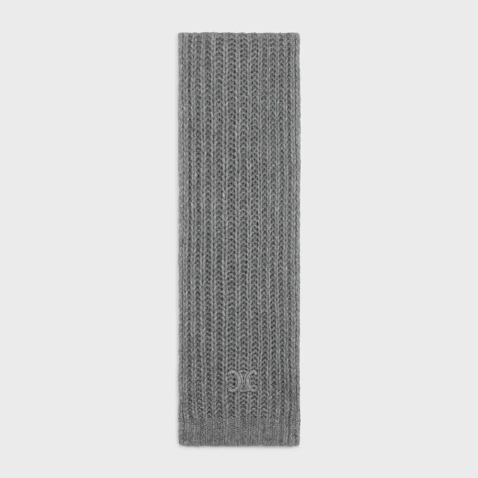 Triomphe Scarf in Cashmere, Wool and Silk Triomphe Scarf in Cashmere, Wool and Silk