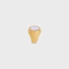 Triomphe Signet Ring in Varnish and Brass with Gold Finish Triomphe Signet Ring in Varnish and Brass with Gold Finish