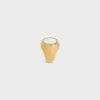 Triomphe Signet Ring in Varnish and Brass with Gold Finish Triomphe Signet Ring in Varnish and Brass with Gold Finish