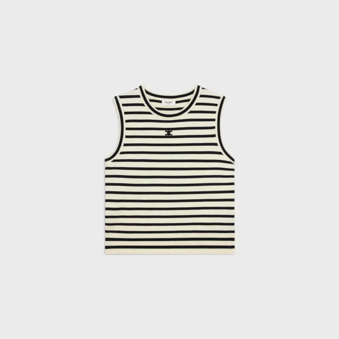 Triomphe Sleeevess Mariniare Sweater in Wool