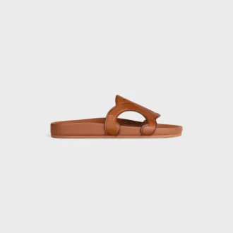 Triomphe Slide in Calfskin – Vegetal Tanning
