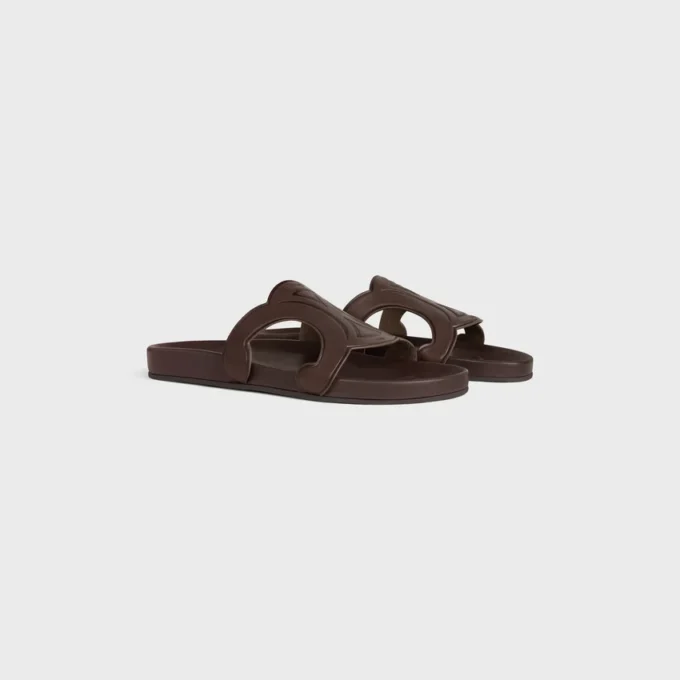 Triomphe Slide in Calfskin – Vegetal Tanning Triomphe Slide in Calfskin – Vegetal Tanning