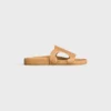 Triomphe Slide in Crocodile Stamped Calfskin Triomphe Slide in Crocodile Stamped Calfskin
