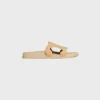 Triomphe Slide in Suede Calfskin Triomphe Slide in Suede Calfskin