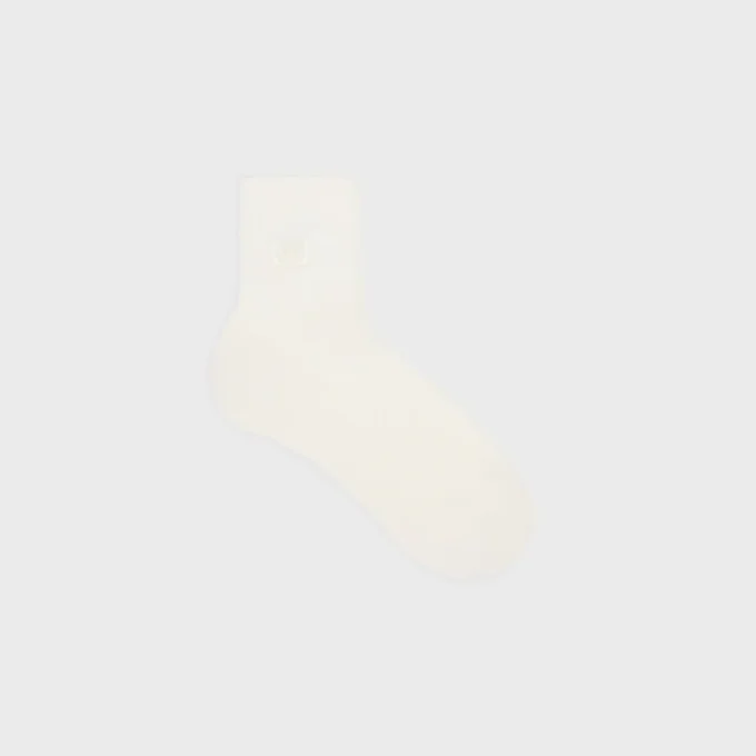 Triomphe Socks in Ribbed Cotton Triomphe Socks in Ribbed Cotton