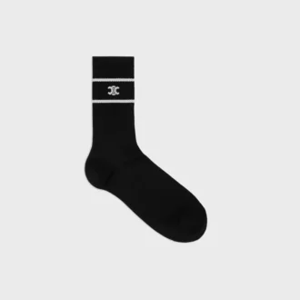 Triomphe Socks in Striped Cotton