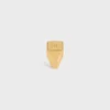 Triomphe Square Signet Ring in Brass with Gold Finish Triomphe Square Signet Ring in Brass with Gold Finish