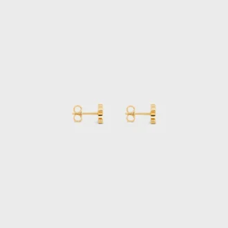 Triomphe Studs in Brass with Gold Finish