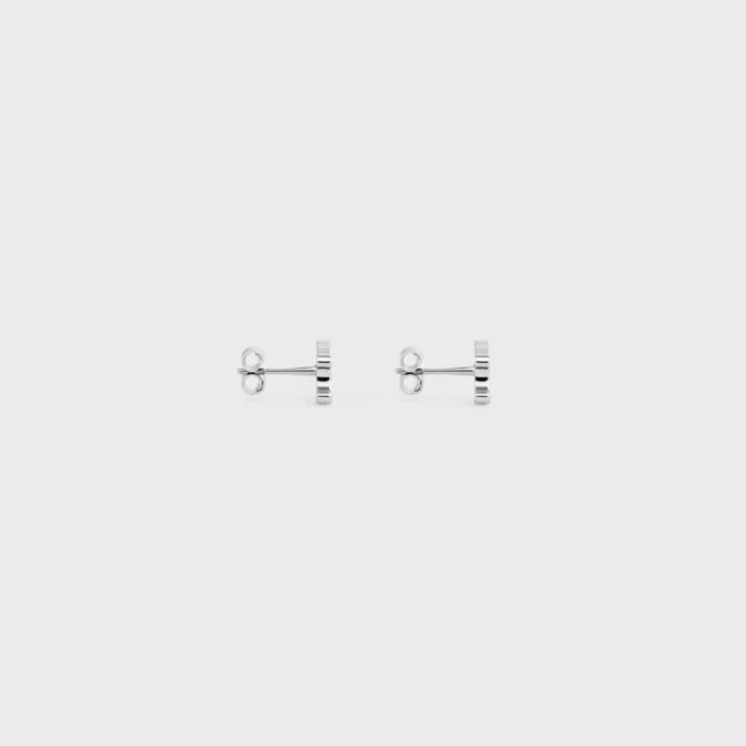 Triomphe Studs in Brass with Rhodium Finish Triomphe Studs in Brass with Rhodium Finish