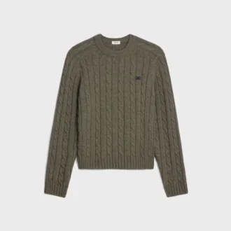 Triomphe Sweater in Cable-Knit Cashmere