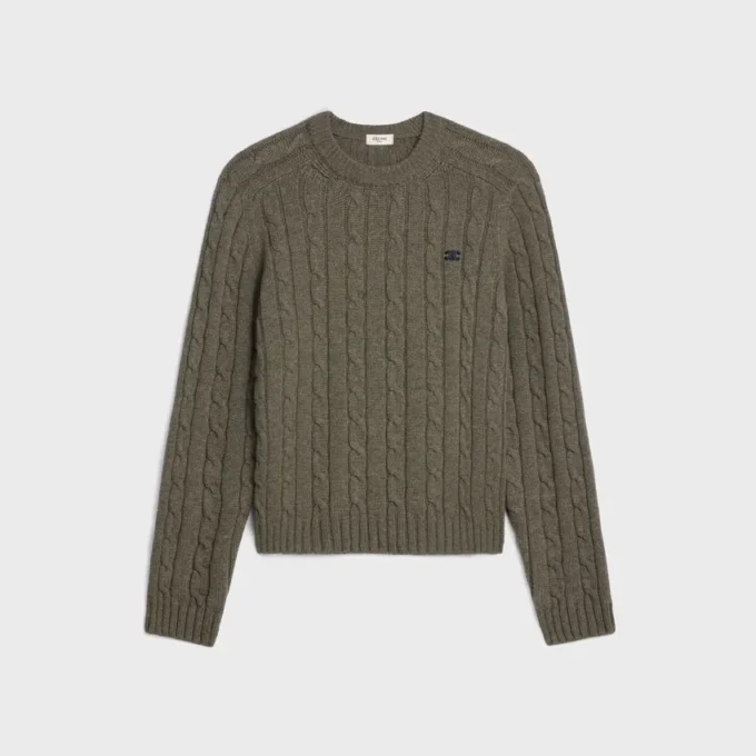 Triomphe Sweater in Cable-Knit Cashmere Triomphe Sweater in Cable-Knit Cashmere