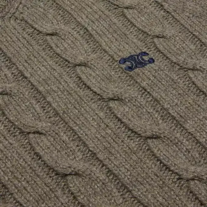Triomphe Sweater in Cable-Knit Cashmere Triomphe Sweater in Cable-Knit Cashmere