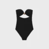 Triomphe Swimsuit with Bows in Matte Jersey