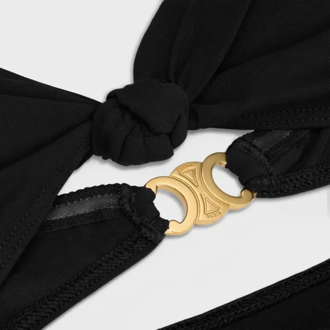Triomphe Swimsuit with Bows in Matte Jersey