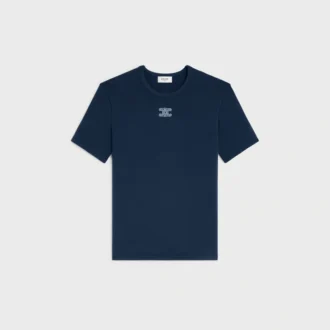 Triomphe T-Shirt in Ribbed Cotton Jersey