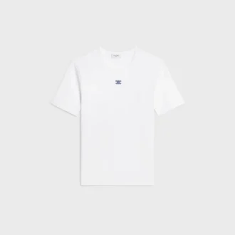 Triomphe T-Shirt in Ribbed Cotton Jersey