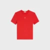 Triomphe T-Shirt in Ribbed Cotton Jersey Triomphe T-Shirt in Ribbed Cotton Jersey