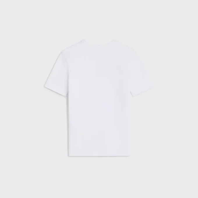 Triomphe T-Shirt in Ribbed Cotton Jersey Triomphe T-Shirt in Ribbed Cotton Jersey