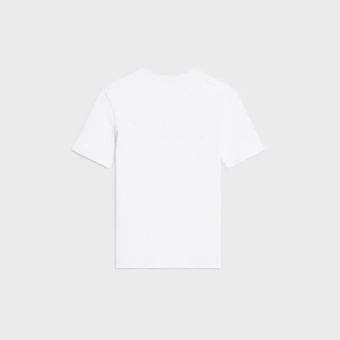 Triomphe T-Shirt in Ribbed Cotton Jersey Triomphe T-Shirt in Ribbed Cotton Jersey