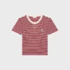 Triomphe T-Shirt in Striped Jersey