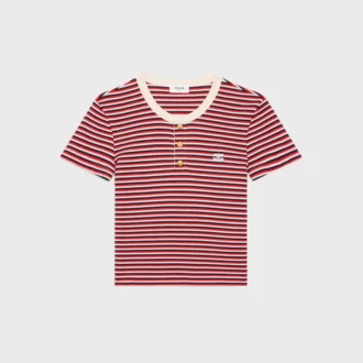 Triomphe T-Shirt in Striped Jersey