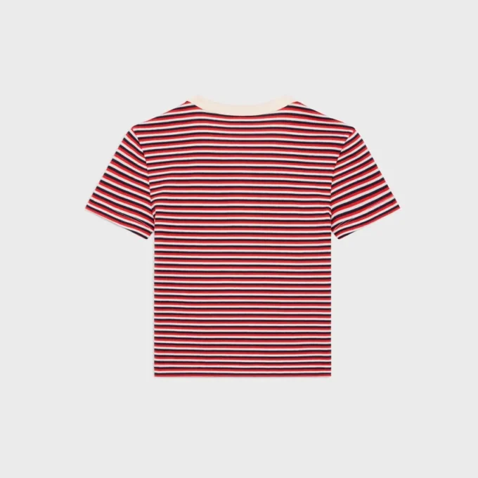 Triomphe T-Shirt in Striped Jersey