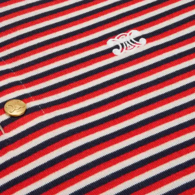 Triomphe T-Shirt in Striped Jersey