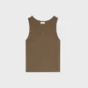 Triomphe Tank Top in Ribbed Cotton