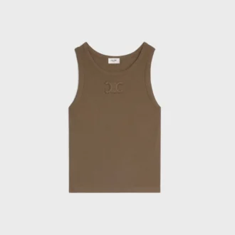 Triomphe Tank Top in Ribbed Cotton