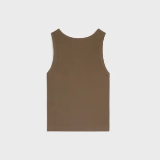 Triomphe Tank Top in Ribbed Cotton