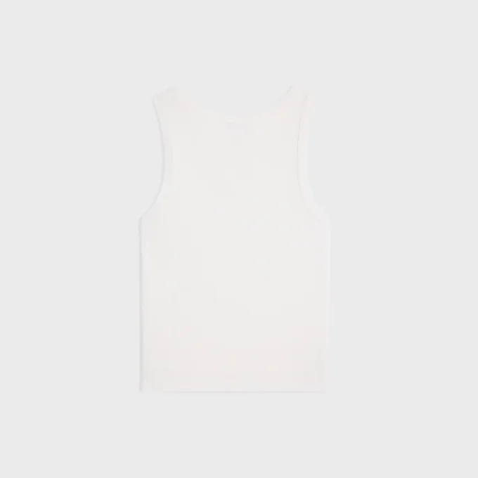 Triomphe Tank Top in Ribbed Cotton