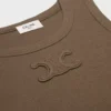 Triomphe Tank Top in Ribbed Cotton